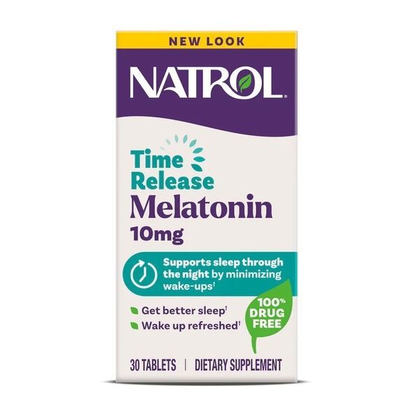 Мелатонин замедленного высвобождения, 10 мг, Melatonin Advanced Maximum Strength, Natrol, 30 таблеток,  Natrol фото