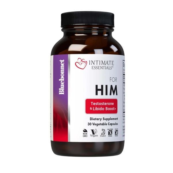 Комплекс Для Нього, Intimate Essentials For Him, Testosterone, Libido Boost, Bluebonnet Nutrition, 30 капсул,  Bluebonnet Nutrition фото