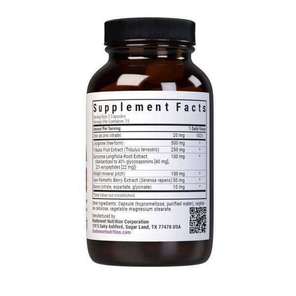 Комплекс Для Нього, Intimate Essentials For Him, Testosterone, Libido Boost, Bluebonnet Nutrition, 30 капсул,  Bluebonnet Nutrition фото