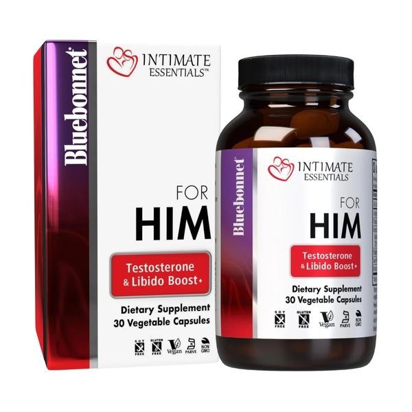 Комплекс Для Нього, Intimate Essentials For Him, Testosterone, Libido Boost, Bluebonnet Nutrition, 30 капсул,  Bluebonnet Nutrition фото