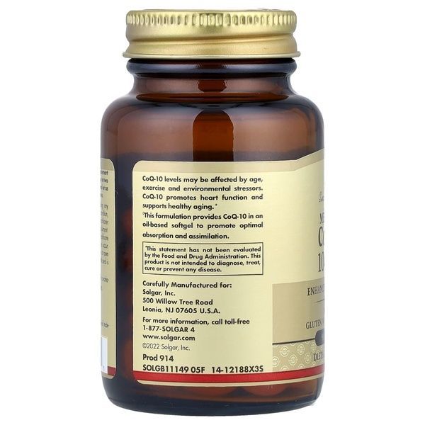 Коэнзим Q-10 (Megasorb CoQ-10), 100 mg, Solgar, 90 гелевых капсул,  Solgar фото