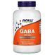 GABA (Гамма-Аминомасляная Кислота) 500мг, Now Foods, 200 вегетарианских капсул,  Now Foods фото 2