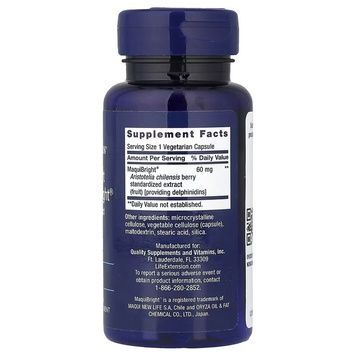 Защита от усталости глаз, Tear Support with MaquiBright, Maqui Berry Extract, Life Extension, 30 вегетарианских капсул,  Life Extension фото