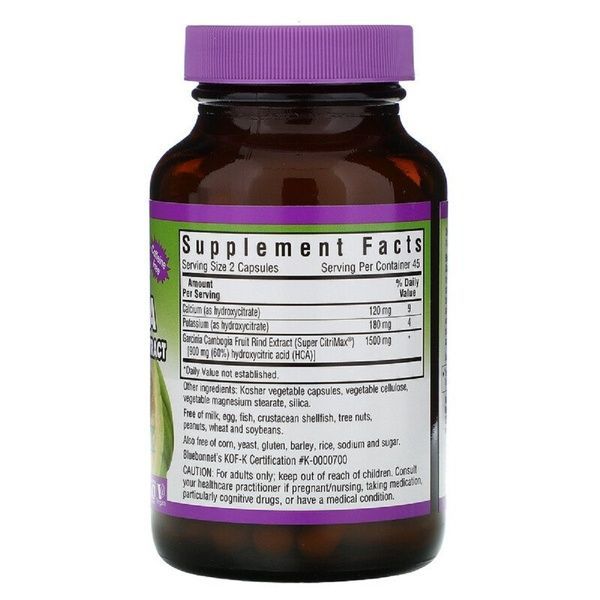 Екстракт Плодів Гарцинія Камбоджійська, Super Fruit, Bluebonnet Nutrition, 90 вегетаріанських капсул,  Bluebonnet Nutrition фото