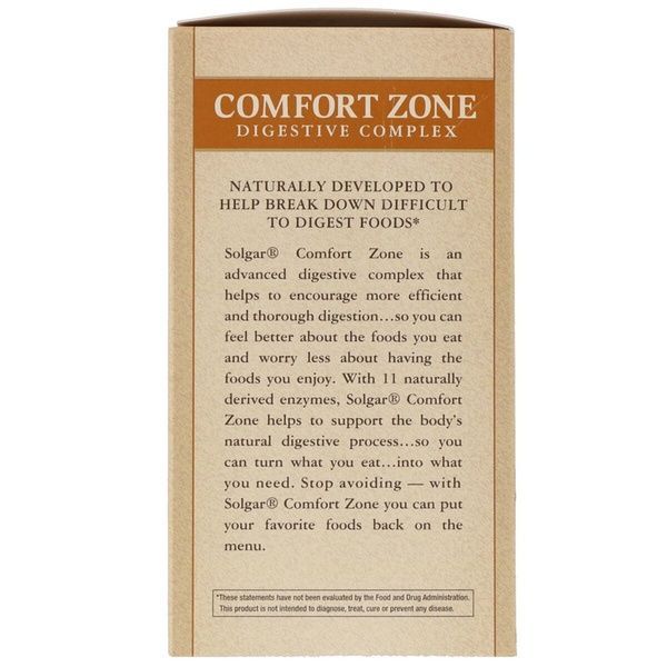 УЦІНКА Комплекс для травлення Comfort Zone Digestive Complex, Solgar, 90 вегетаріанських капсул (м'ята коробка),  Solgar фото