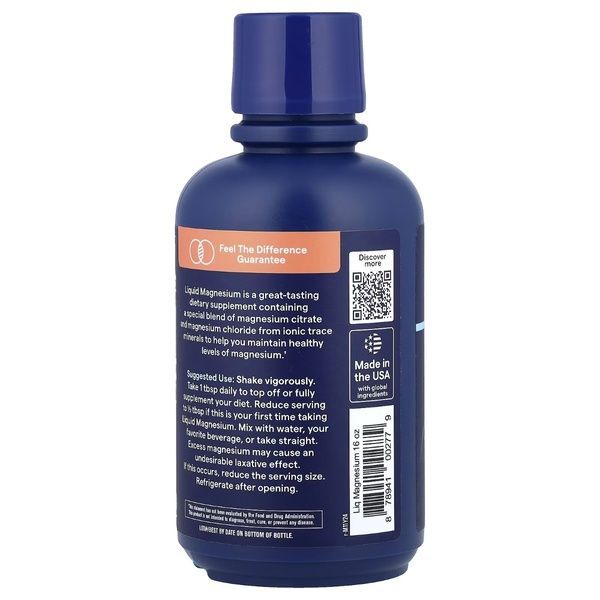 Магній, 300 мг, смак мандарину, Liquid Magnesium, Trace, 473 мл,  Trace фото