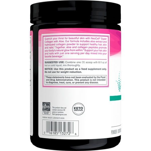 Супер коллаген с алоэ, Тип 1&3, Super Collagen Powder With Aloe, NeoCell, 284 гр (10,6 унций),  Neocell фото