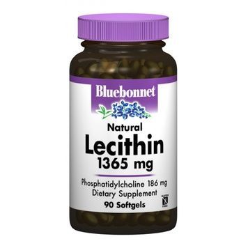 Натуральний Лецитин 1365мг, Bluebonnet Nutrition, 90 желатинових капсул,  Bluebonnet Nutrition фото