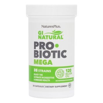 Пробиотики Мега, Probiotic Mega, Natures Plus, 120 млрд КОЕ, 30 Капсул,  Natures Plus фото