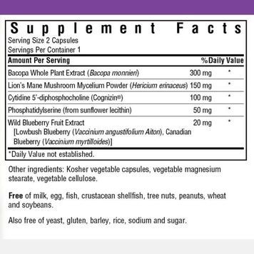 Комплекс Підтримки для Мозку, Bluebonnet Nutrition, Targeted Choice, Brain Power, 2 рослинні капсули,  Bluebonnet Nutrition фото