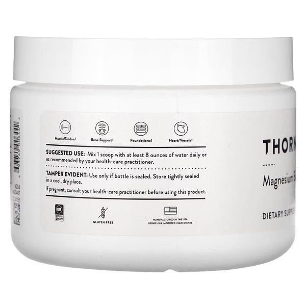 Магний Бисглицинат, Magnesium Bisglycinate, Thorne, 187 гр,  Thorne фото
