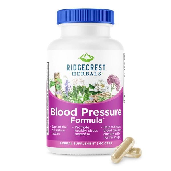 Комплекс для Нормализации Кровяного Давления, RidgeCrest Herbals, 60 гелевых капсул,  Ridgecrest Herbals фото
