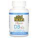 Витамин D3 для детей, 400 МЕ, вкус клубники, Vitamin D3 for Kids, Natural Factors, 100 жевательных таблеток,  Natural Factors фото 1