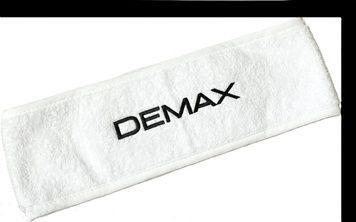 Пов'язка біла на голову з логотипом Demax, 65х8 см Demax фото