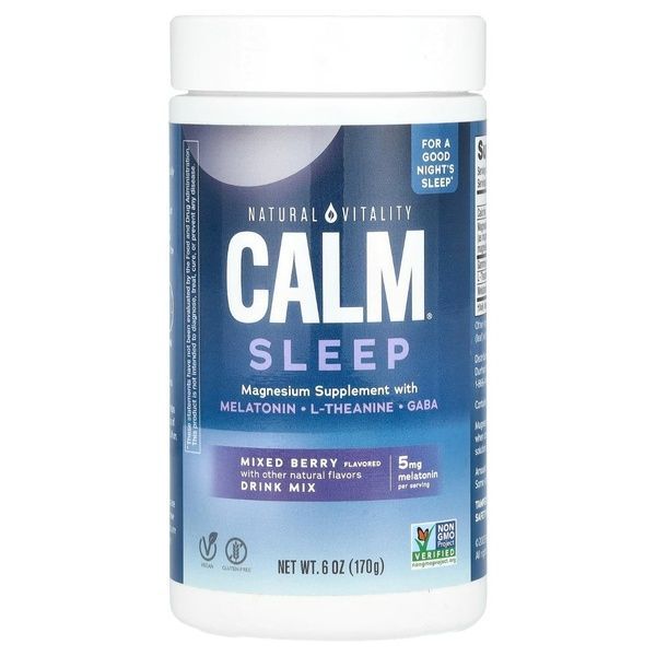 Напій для спокійного сну, смак ягід, Calm Specifics, Calmful Sleep, Natural Vitality, 170 гр,  Natural Vitality фото