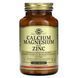 Кальций Магний и Цинк, Calcium Magnesium Plus Zinc, Solgar, 100 таблеток,  Solgar фото 3