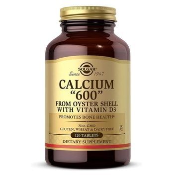 Кальцій з мушлі устриці з вітаміном D3, 600 мг, Calcium from Oyster Shell with Vitamin D3, Solgar, 120 таблеток,  Solgar фото