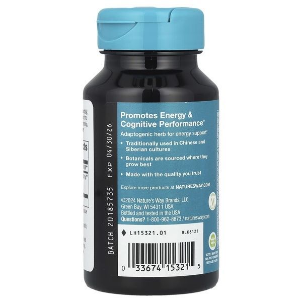 Родиола, 250 мг, Rhodiola, Premium Extract, Nature's Way, 60 вегетарианских капсул,  Nature's Way фото