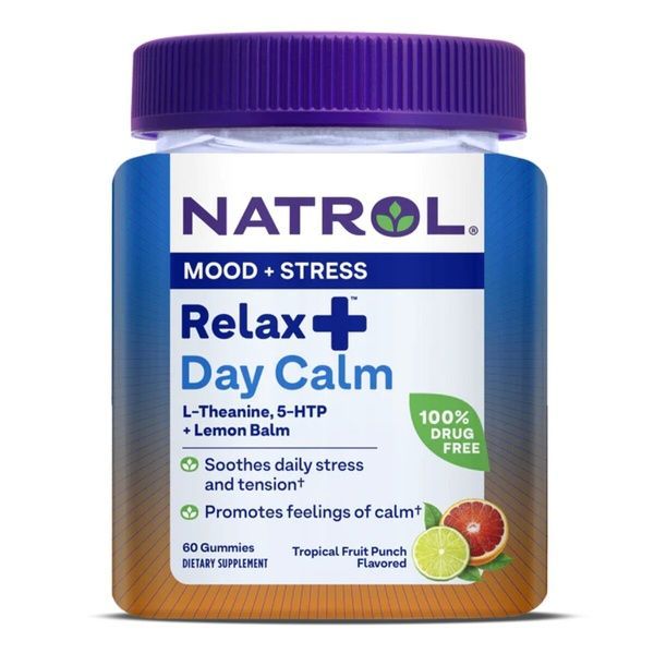 Розслаблення та спокій, смак фруктів, Relax+, Day Calm, Natrol, 60 жувальних цукерок,  Natrol фото