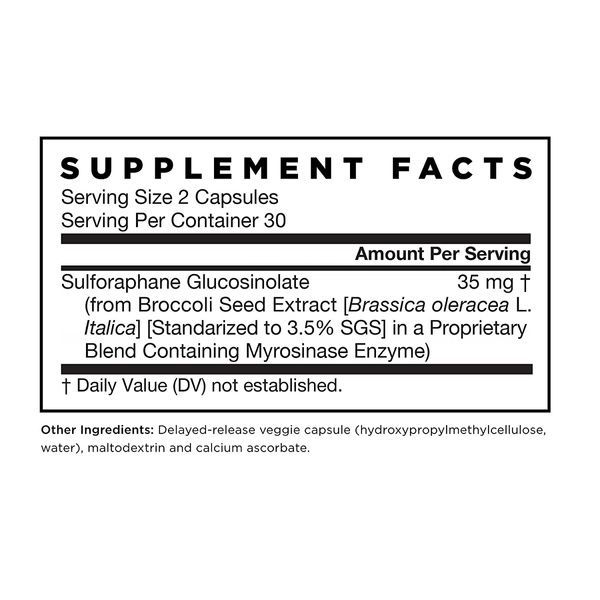 Мірозіназа, Екстракт броколі, Myrosinase Activated SGS, BroccoMax, Jarrow Formulas, 60 вегетаріанських капсул,  Jarrow Formulas фото