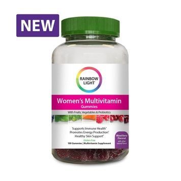 Мультивітаміни для Підтримки Енергії для Жінок, New Women's Multivitamin Gummies, Rainbow Light, 100 желейних цукерок,  Rainbow Light фото
