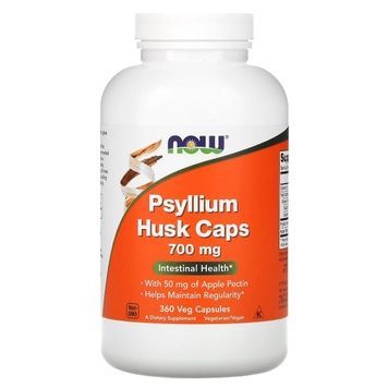 Подорожник (Псіліум), Psyllium Husks, Now Foods, 700 Мг, 360 Капсул,  Now Foods фото