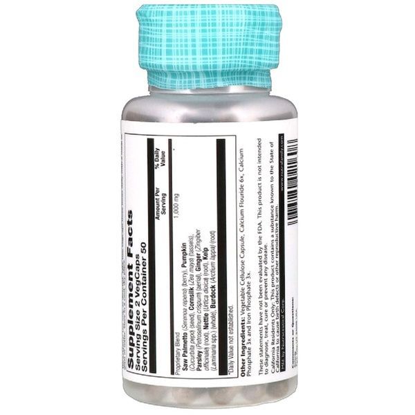 Комплекс Для Підтримки Функції Простати, Prostate Blend SP-16, Solaray, 100 капсул,  Solaray фото
