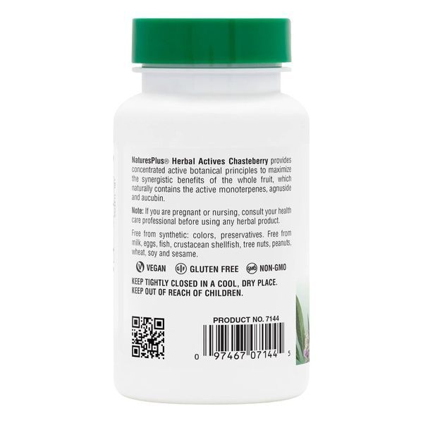 Плоды Авраамового Дерева 150 мг, Herbal Actives, Natures Plus, 60 вегетарианских капсул,  Natures Plus фото
