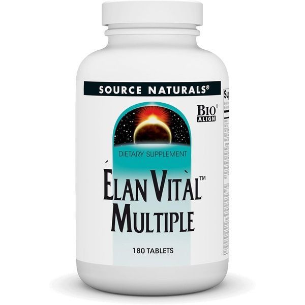 Мультивитамины, Elan Vital Multiple, Source Naturals, 180 таблеток,  Source Naturals фото