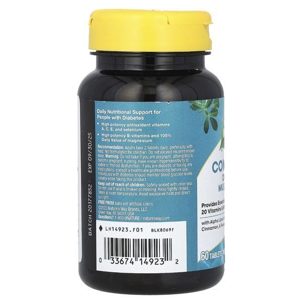 Мультивитамины для Диабетиков, Completia, Diabetic Multi-Vitamin, Nature's Way, 60 таблеток,  Nature's Way фото
