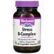 Стресс В-Комплекс, Stress B-Complex, Bluebonnet Nutrition, 50 вегетарианских капсул,  Bluebonnet Nutrition фото 1