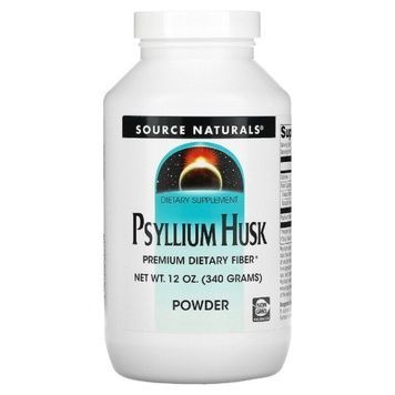УЦІНКА Порошок з лушпиння насіння подорожника, Psyllium Husk Powder, Source Naturals, 340 г (вм'ятина),  Source Naturals фото