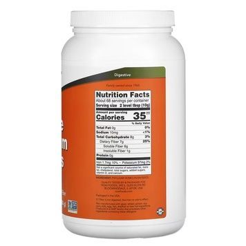 Цілісне лушпиння подорожника, Whole Psyllium Husk, Now Foods, 680 г,  Now Foods фото
