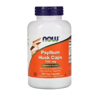 Подорожник (Псіліум), Psyllium Husks, Now Foods, 700 Мг, 180 Капсул,  Now Foods фото