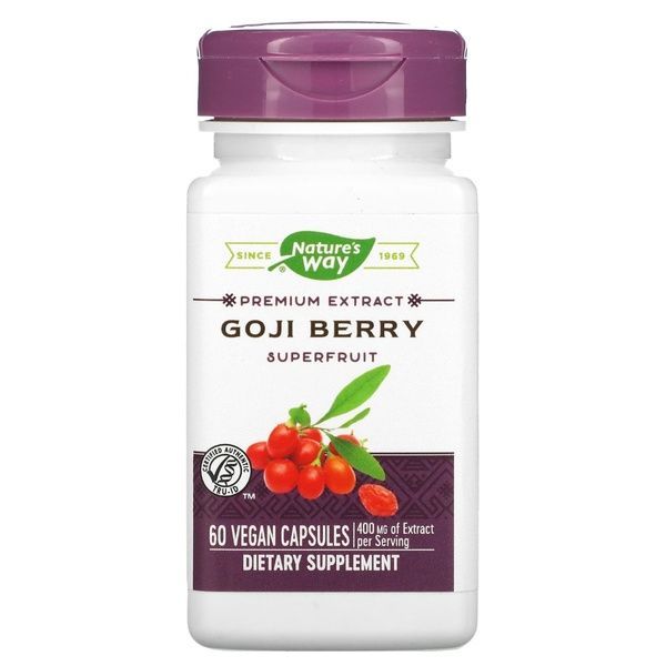 Ягоды Годжи (Экстракт), Goji Berry, Nature's Way, 60 капсул,  Nature's Way фото
