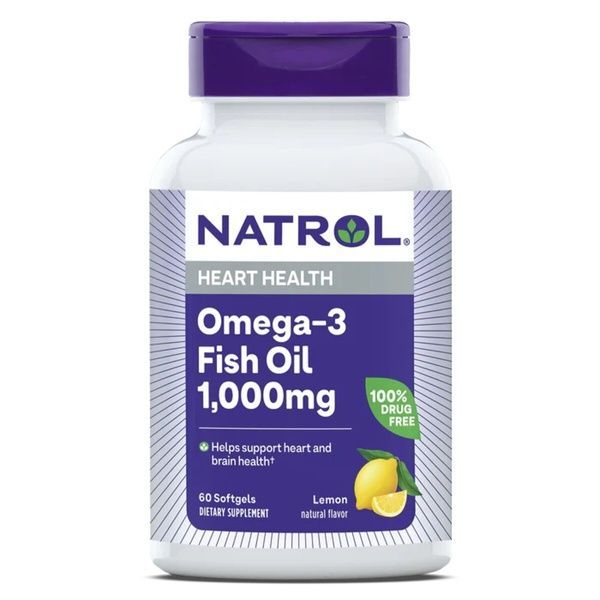 Омега-3 Рыбий Жир, 1000 мг, Omega-3 Fish Oil, Natrol, 60 желатиновых капсул,  Natrol фото