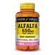 Люцерна 650мг, Alfalfa, Mason Natural, 100 таблеток,  Mason Natural фото 3