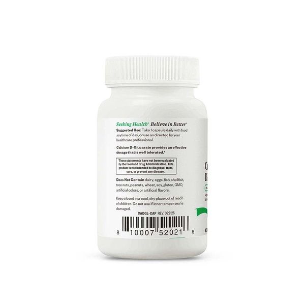 D-глюкарат кальция, 250 мг, Calcium D-Glucarate, Seeking Health, 60 капсул,  Seeking Health фото