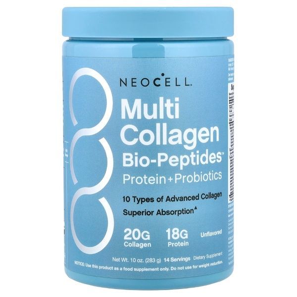 Колаген з гіалуроновою кислотою та вітаміном C, Multi Collagen Advanced Bio-Peptides, Neocell, 283 г,  Neocell фото