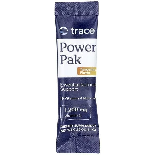 Электролиты, вкус мандарина, Electrolyte Stamina PowerPak, Trace, 30 пакетов,  Trace фото