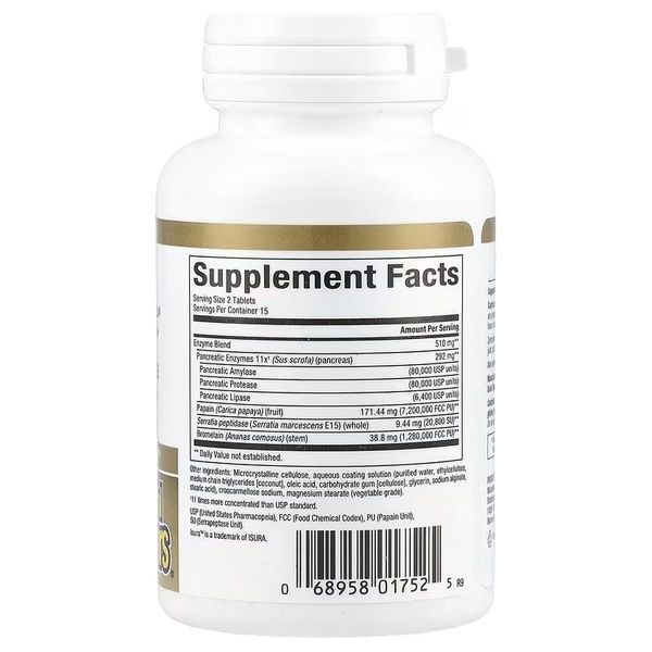 Ферменти подвійної концентрації, Zymactive, Double Strength, Natural Factors, 30 таблеток,  Natural Factors фото