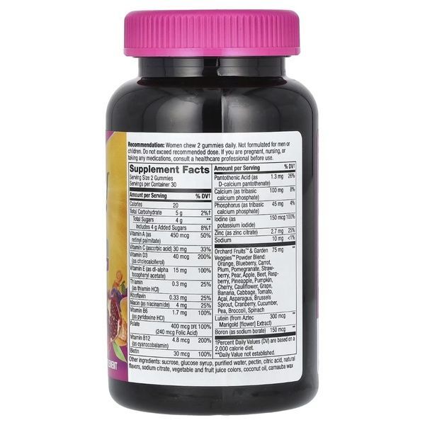 Мультивитамины для женщин 50+, вкус ягод, Alive! Women's 50+ Multivitamin Gummy, Nature's Way, 60 жевательных конфет,  Nature's Way фото