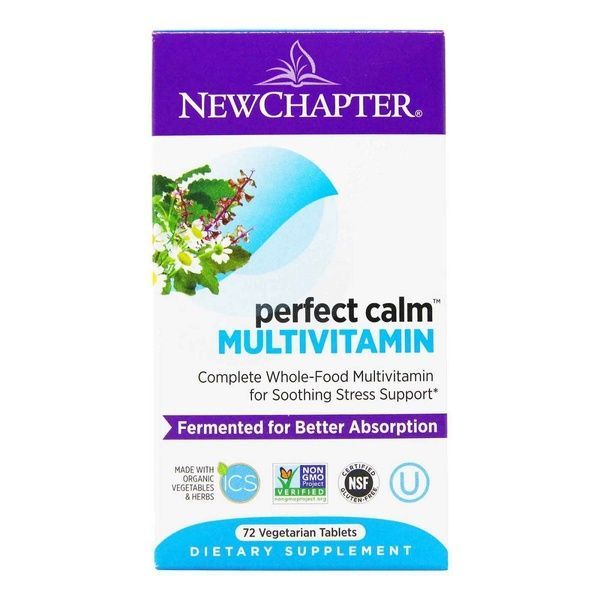 Успокоительные Мультивитамины, Perfect Calm, New Chapter, 72 таблетки,  New Chapter фото