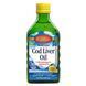 Жир Печінки Дикої Норвезької Тріски, Смак Лимону, Cod Liver Oil, Carlson, 250 мл,  Carlson фото 1