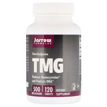 Триметилгліцин, TMG (ТМГ), 500 мг, Jarrow Formulas, 120 таблеток,  Jarrow Formulas фото