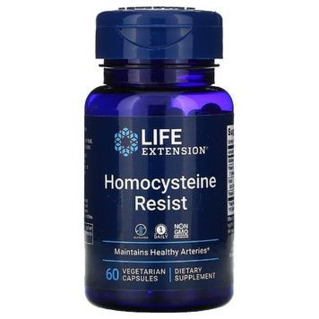 Резистентность к Гомоцистеину, Homocysteine Resist, Life Extension, 60 вегетарианских капсул,  Life Extension фото