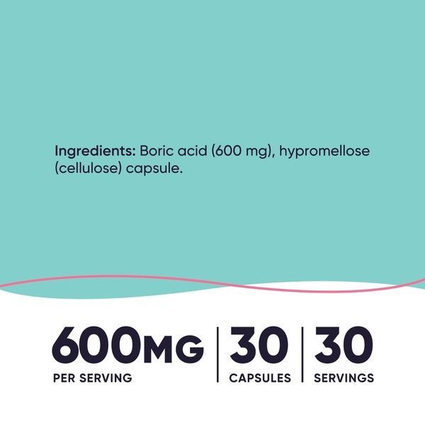 Борна кислота для жінок, 600 мг, Women, Boric Acid, Vaginal Suppository, Nutricost, 30 вагінальних капсул,  Nutricost фото