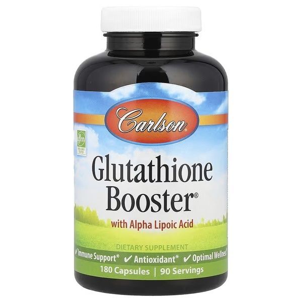 Посилювач Глутатіону, Glutathione Booster, Carlson, 180 капсул,  Carlson фото