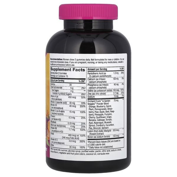 Мультивітаміни для жінок 50+, смак ягід, Alive! Women's 50+ Multivitamin Gummy, Nature's Way, 150 жувальних цукерок,  Nature's Way фото