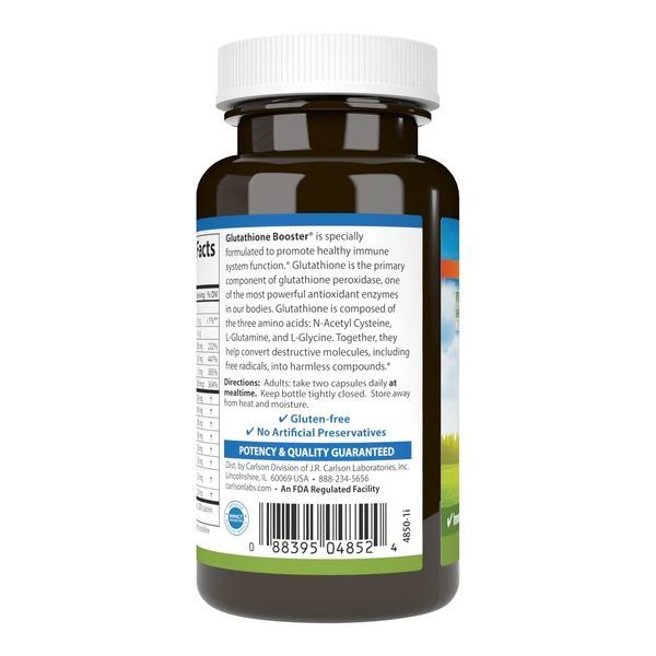 Посилювач Глутатіону, Glutathione Booster, Carlson, 180 капсул,  Carlson фото